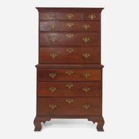 A Chippendale walnut chest-on-chest Probably Philadelphia, PA, circa 1770