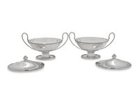 A Pair of George III Silver Sauce Tureens
