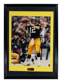 A Group of Hall of Fame Quarterback Signed Displays Featuring Terry Bradshaw, Dan Marino and George Blanda