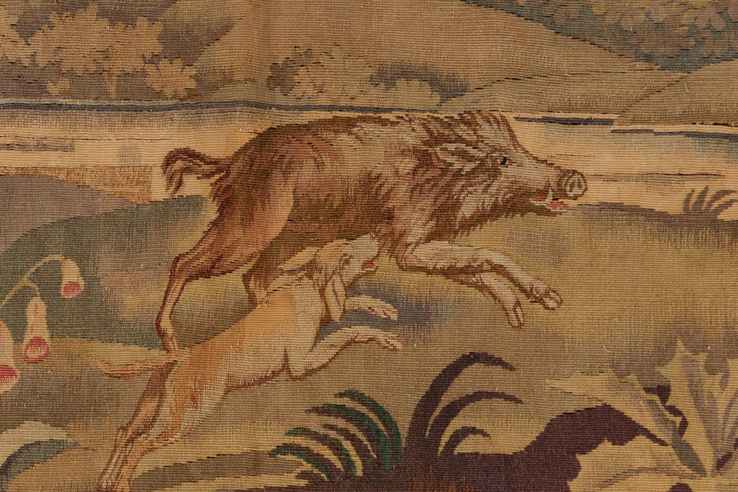 An Aubusson Style Wool Tapestry