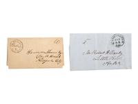 [ENSLAVEMENT & ABOLITION]. A group of six letters associated with enslaved individuals, including a letter related to the Randolph family of Virginia.