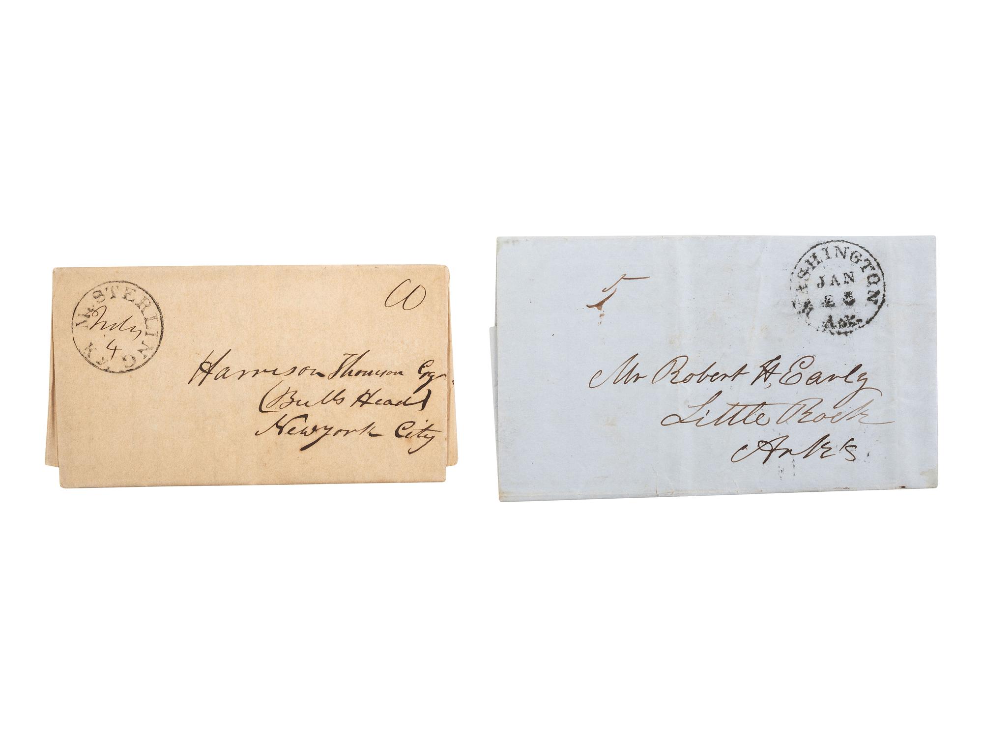 [ENSLAVEMENT & ABOLITION]. A group of six letters associated with enslaved individuals, including a letter related to the Randolph family of Virginia.