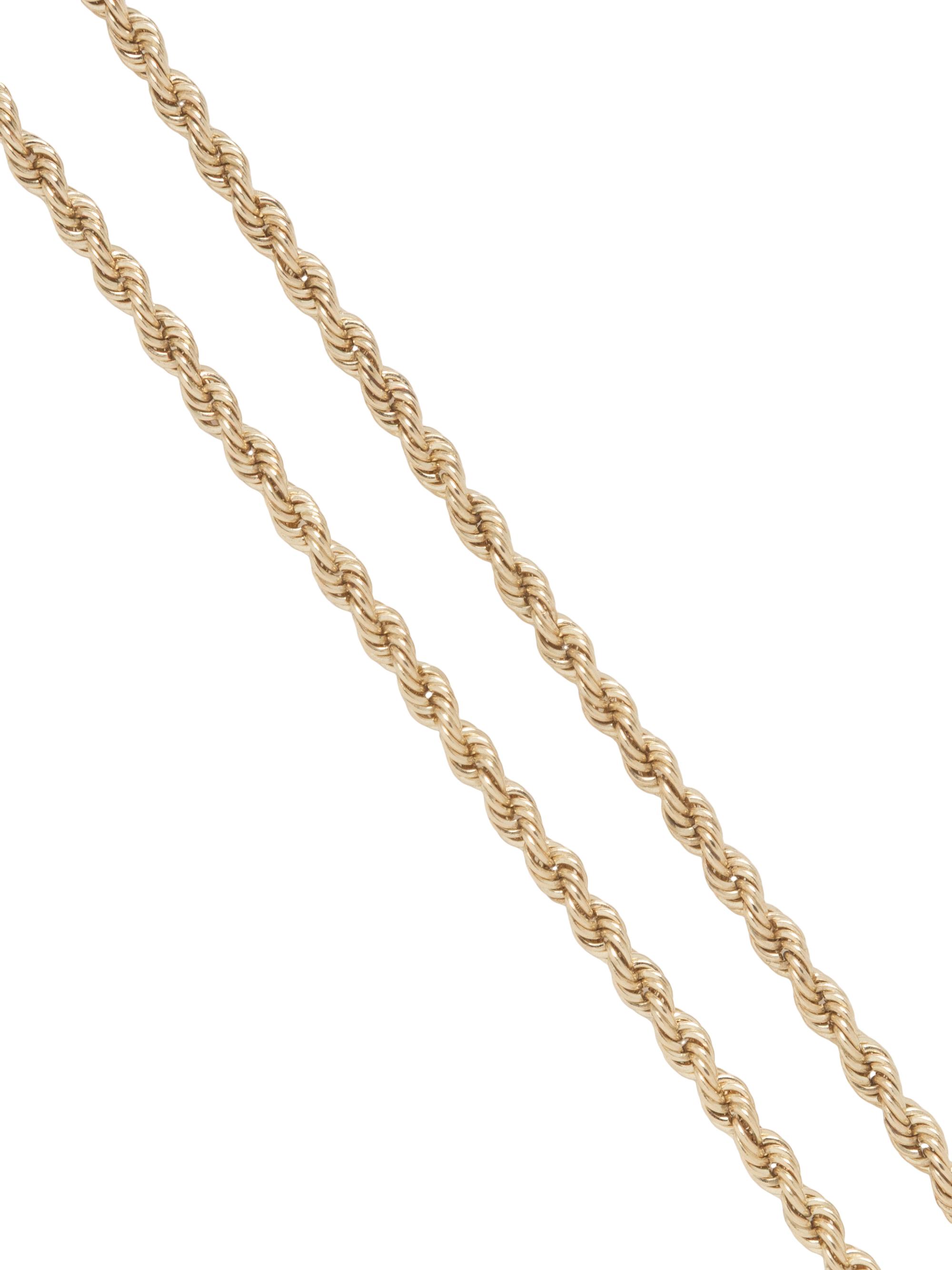 YELLOW GOLD CHAIN NECKLACE