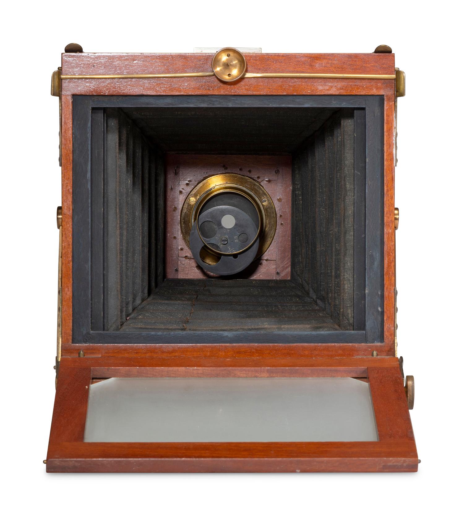 [EARLY PHOTOGRAPHY]. Eastman Dry Plate & Film Co. Interchangeable View camera. Rochester, NY, ca late 1886-1887.