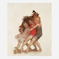 Sarah S. Stilwell Weber (American, 1878–1939) Three of Us (Saturday Evening Post Cover)