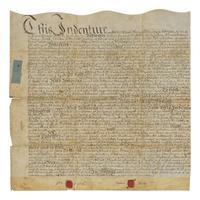 [Philadelphia] Signed 1705 Philadelphia land indenture