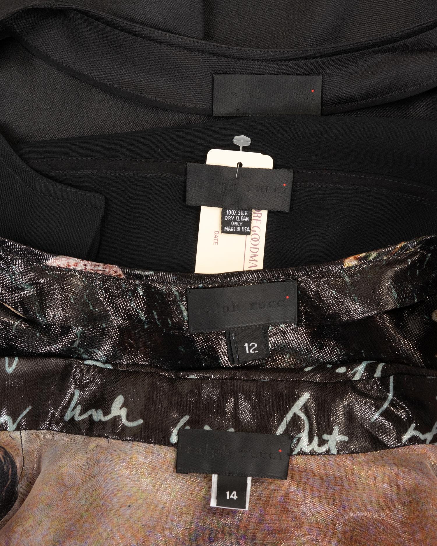 Four Ralph Rucci Silk Tops, 2018-2019