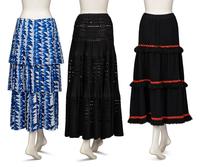 Three Designer Maxi Skirts; Chanel, Alaïa, Saint Laurent