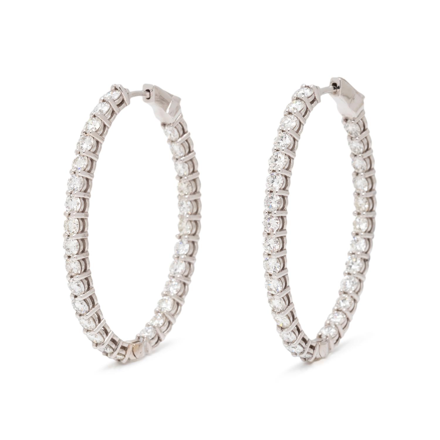 DIAMOND HOOP EARRINGS