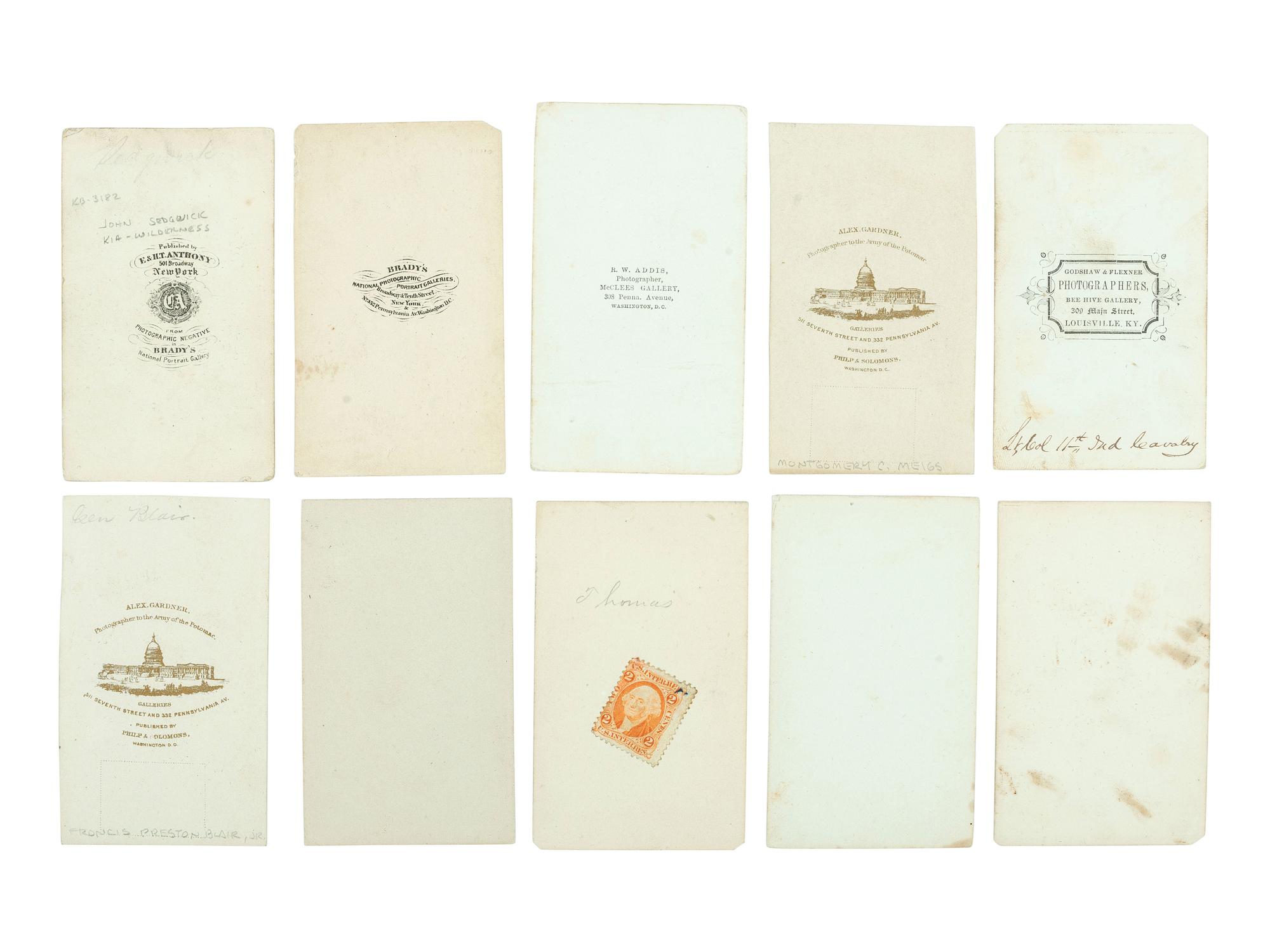[CIVIL WAR]. A group of 27 CDVs of Union generals and other officers, incl. SEDGWICK, THOMAS, BUTLER, HANCOCK, MCDOWELL, NUGENT, and MILLER.