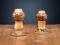 Complementing Pottery Candlesticks