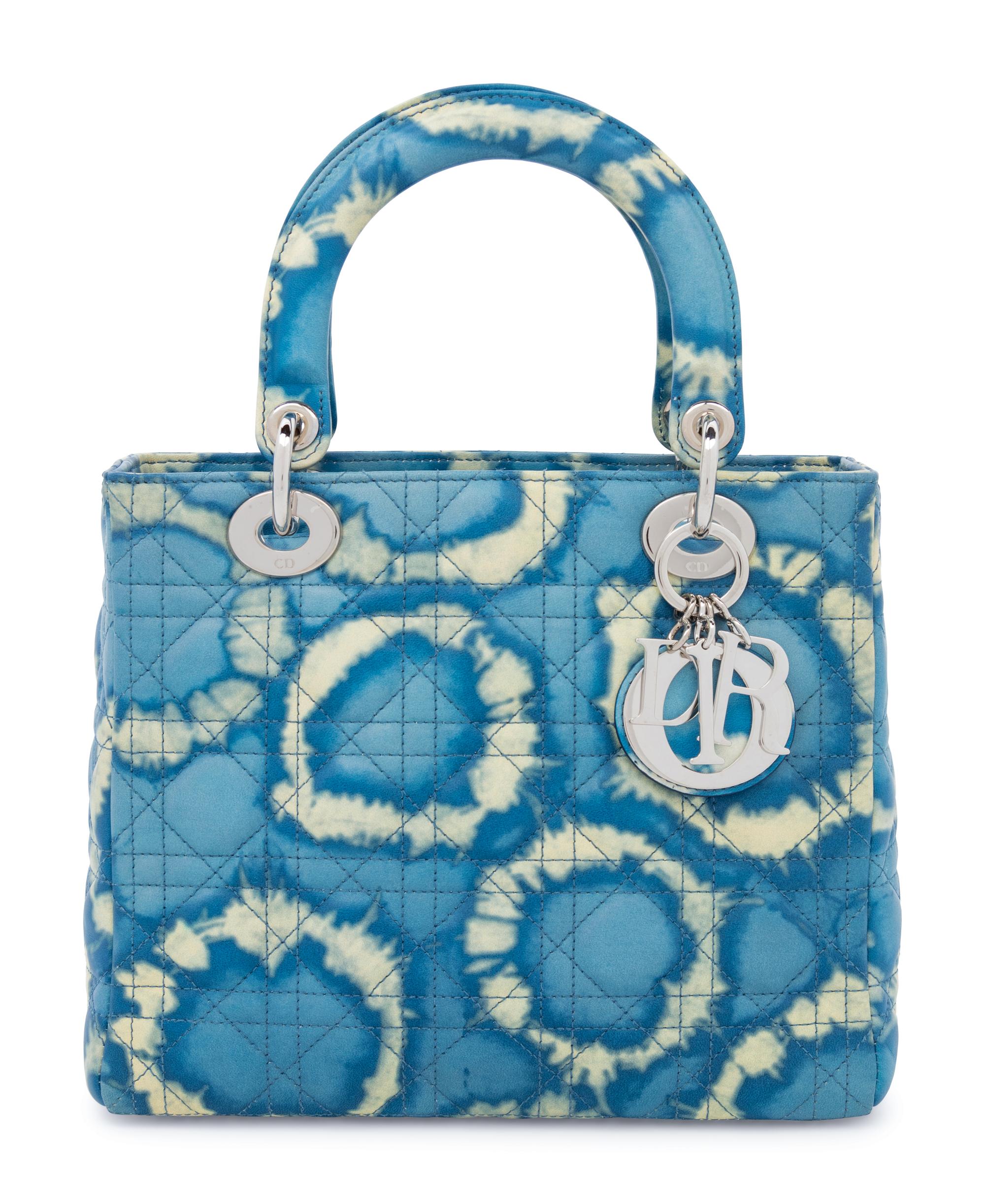 Christian Dior Blue Tie-Dye Effect Small Lady Dior Bag, 2011