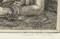 The Prizefighter and the Lady , c. 1936 (two examples: sketch and etching)