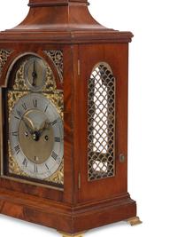 An American Brass-Mounted Mahogany Striking Table Clock