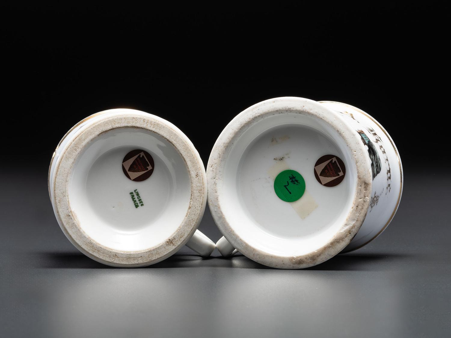 Two Porcelain Occupational Shaving Mugs