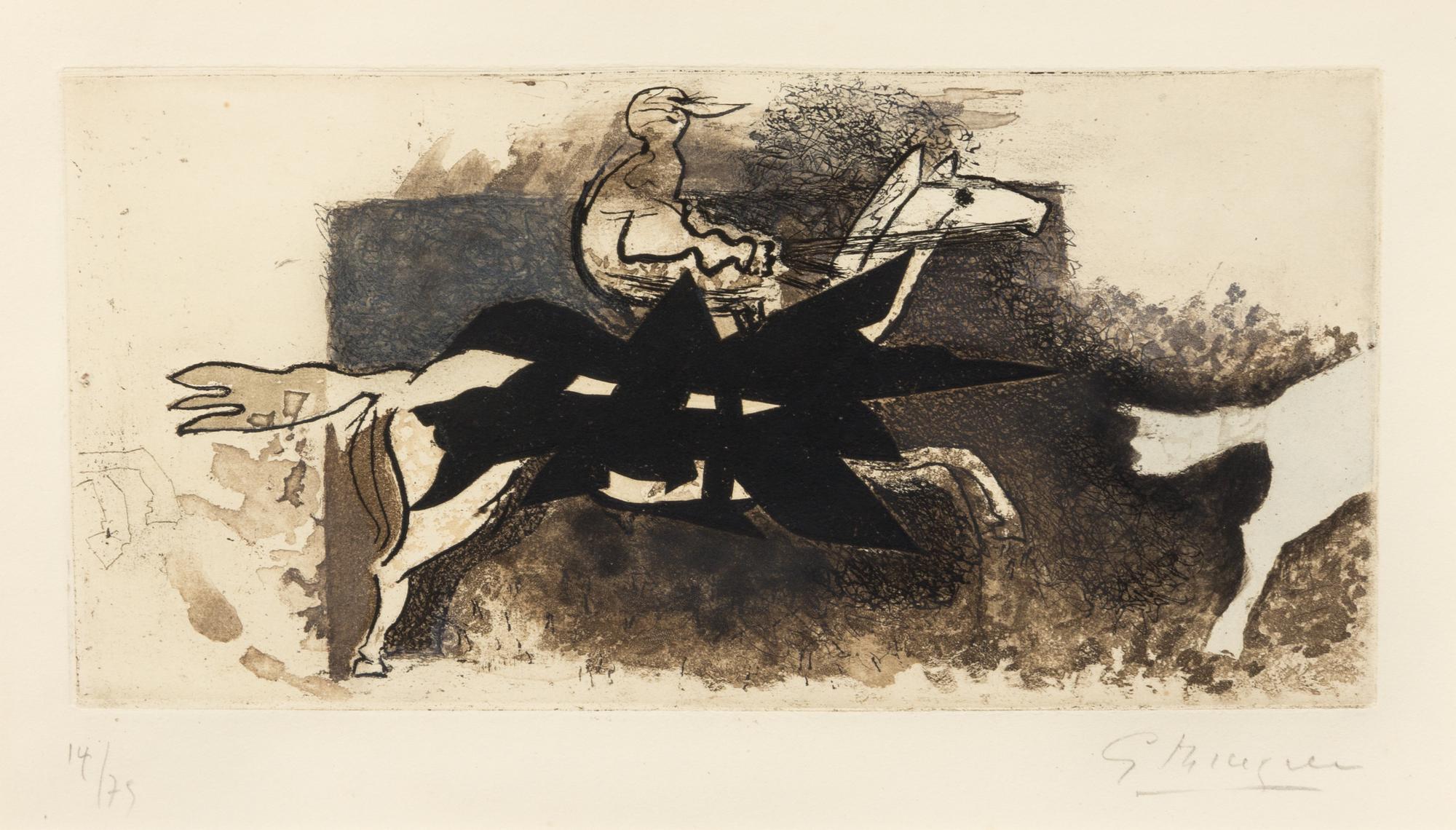 Georges Braque, (French, 1882-1963), Le Jockey, 1954