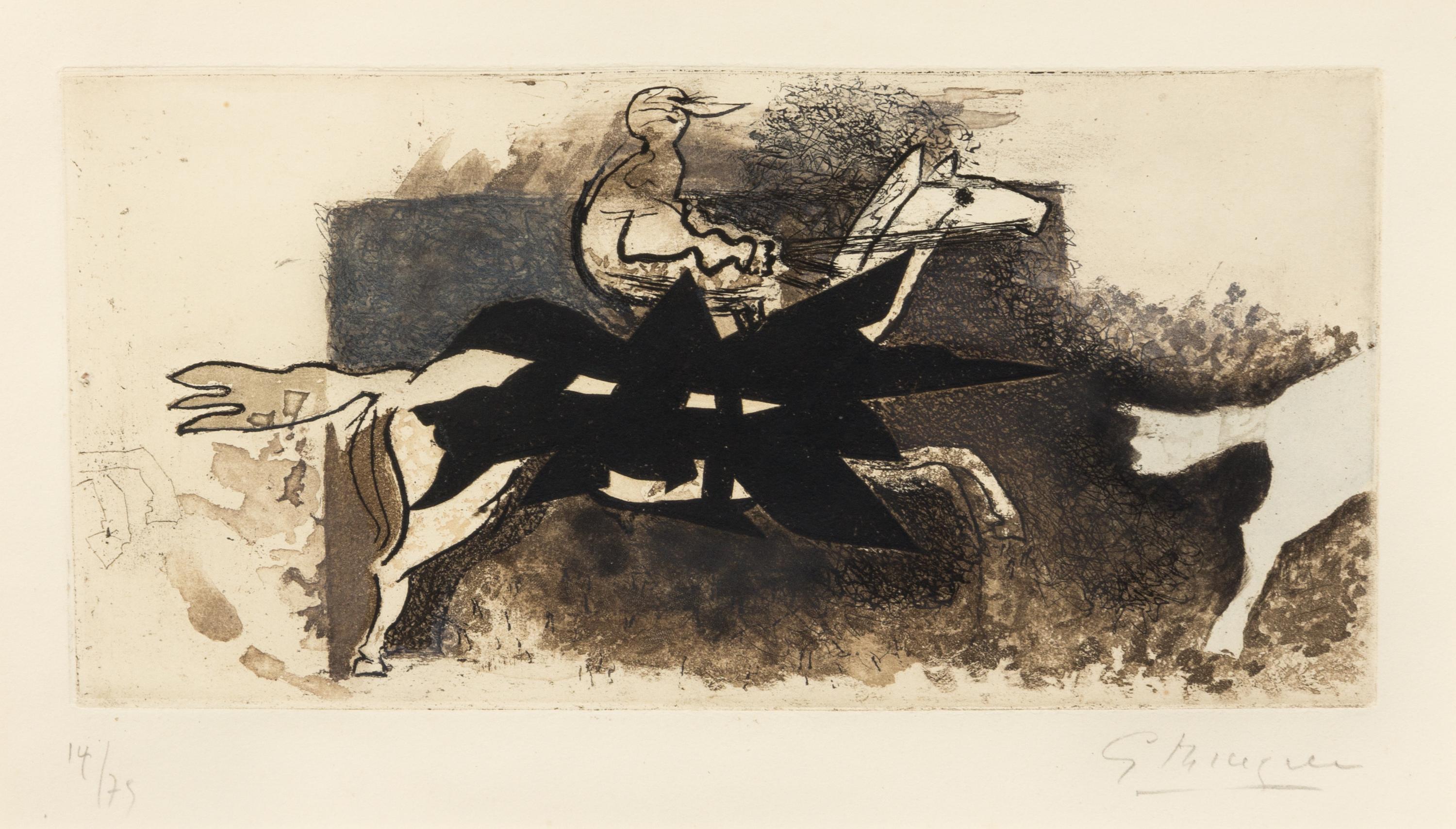 Georges Braque, (French, 1882-1963), Le Jockey, 1954