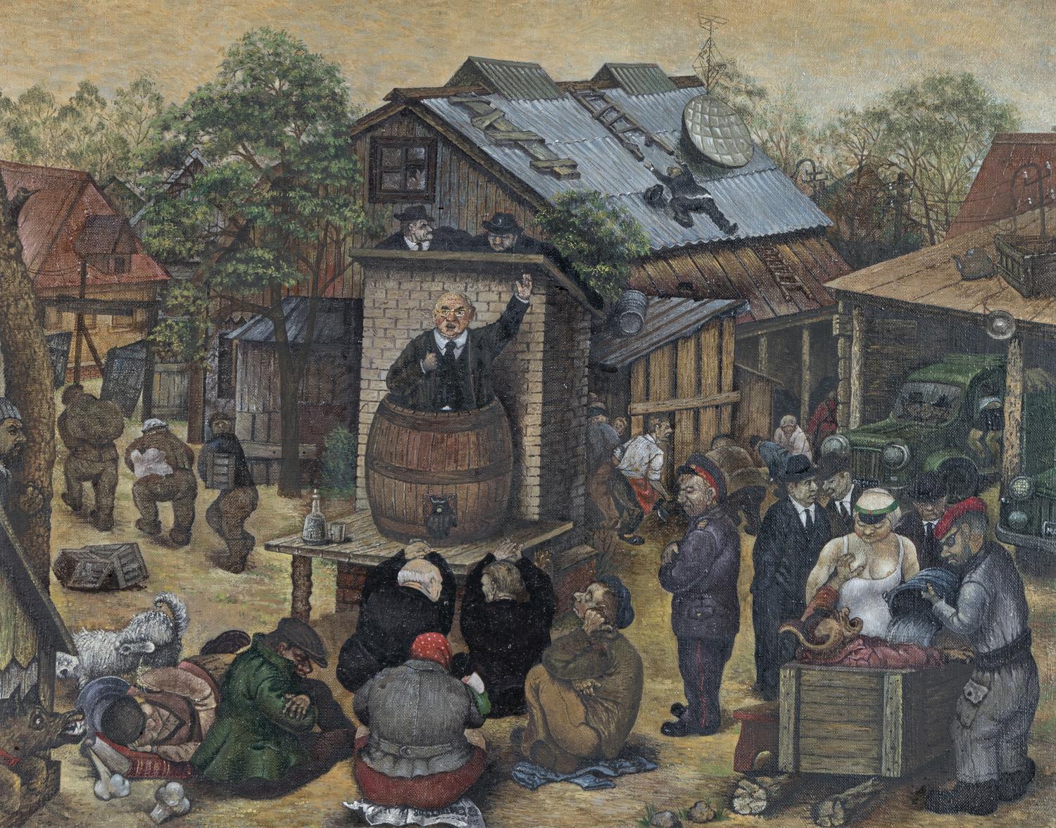Untitled (Barrel of Laughs), 1977