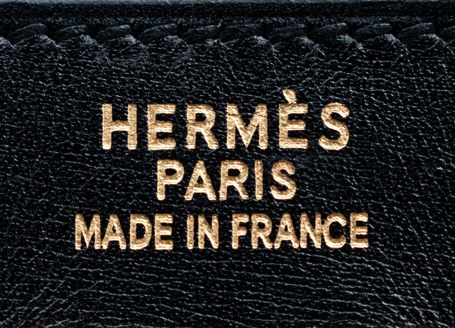 Hermès Black Leather 32cm Kelly Bag, 2002