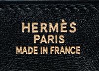 Hermès Black Leather 32cm Kelly Bag, 2002