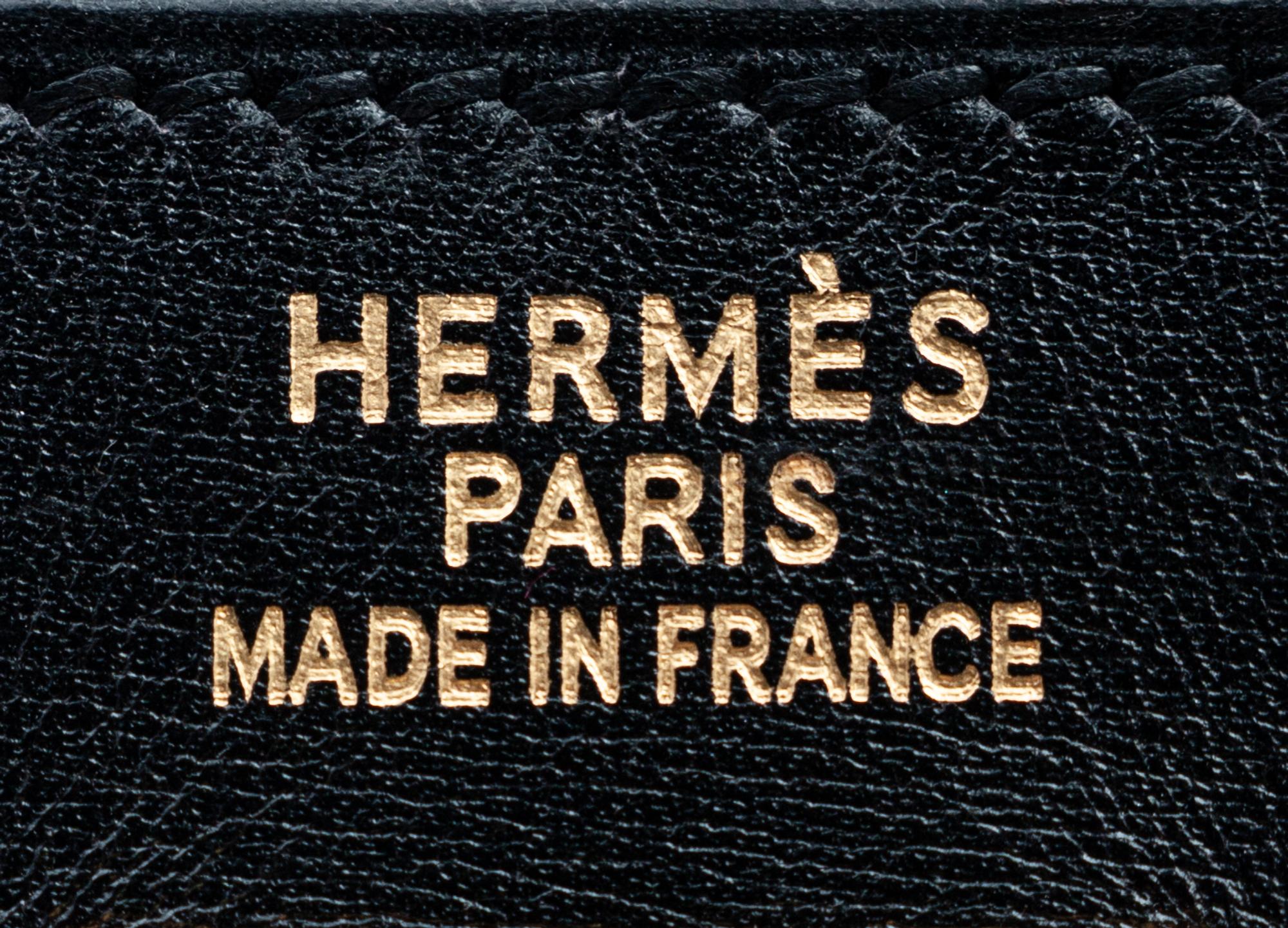 Hermès Black Leather 32cm Kelly Bag, 2002