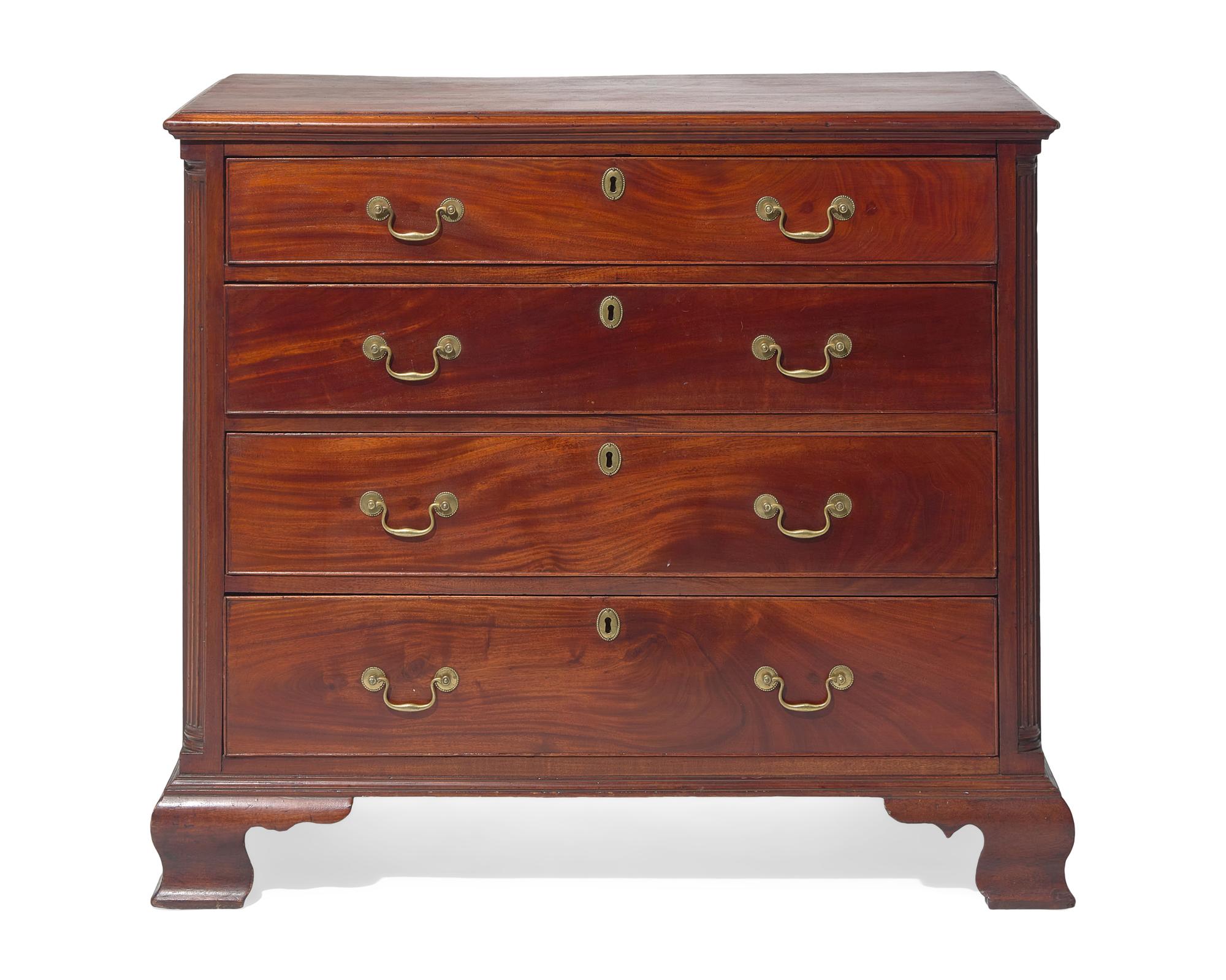 A Chippendale Mahogany Chest of Drawers, Philadelphia, PA, Circa 1770