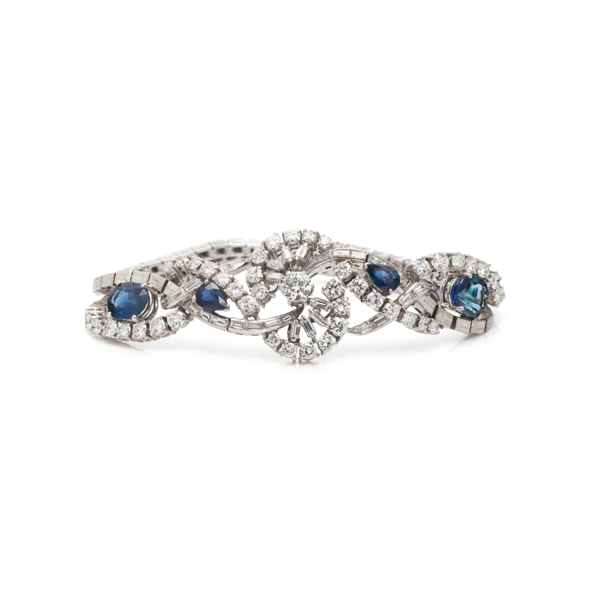 DIAMOND AND SAPPHIRE BRACELET