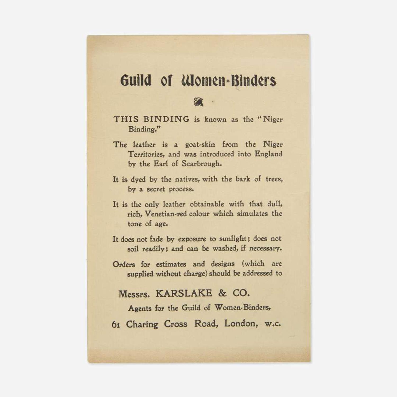[Fine Bindings] [Guild of Women-Binders] Group of 2 Titles