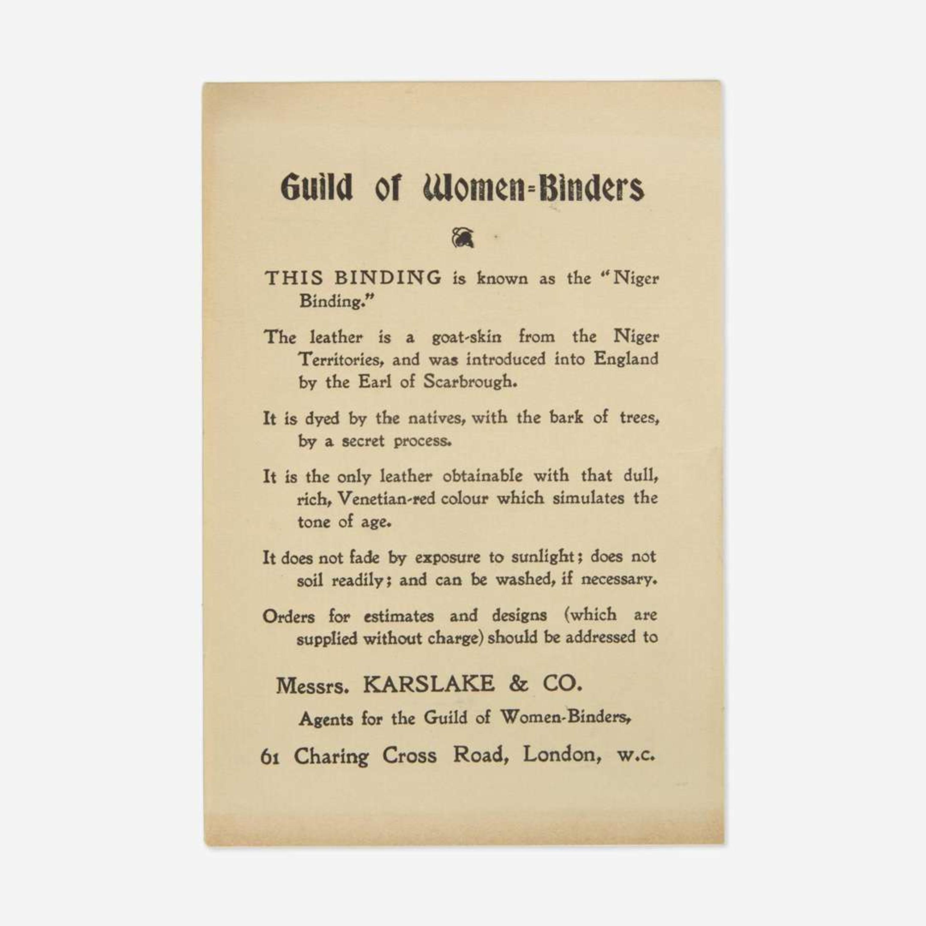 [Fine Bindings] [Guild of Women-Binders] Group of 2 Titles