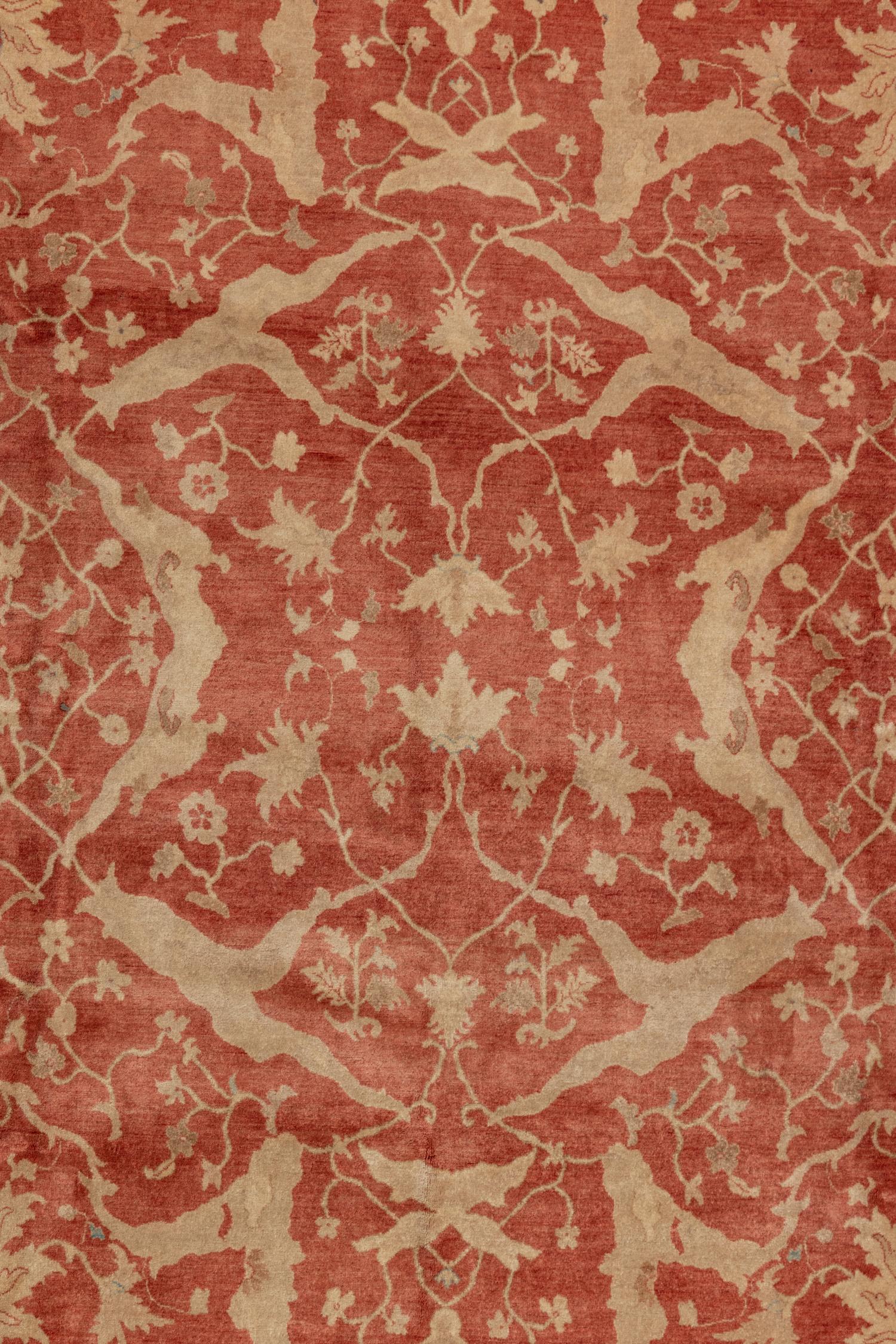 An Indo-Tabriz Wool Rug