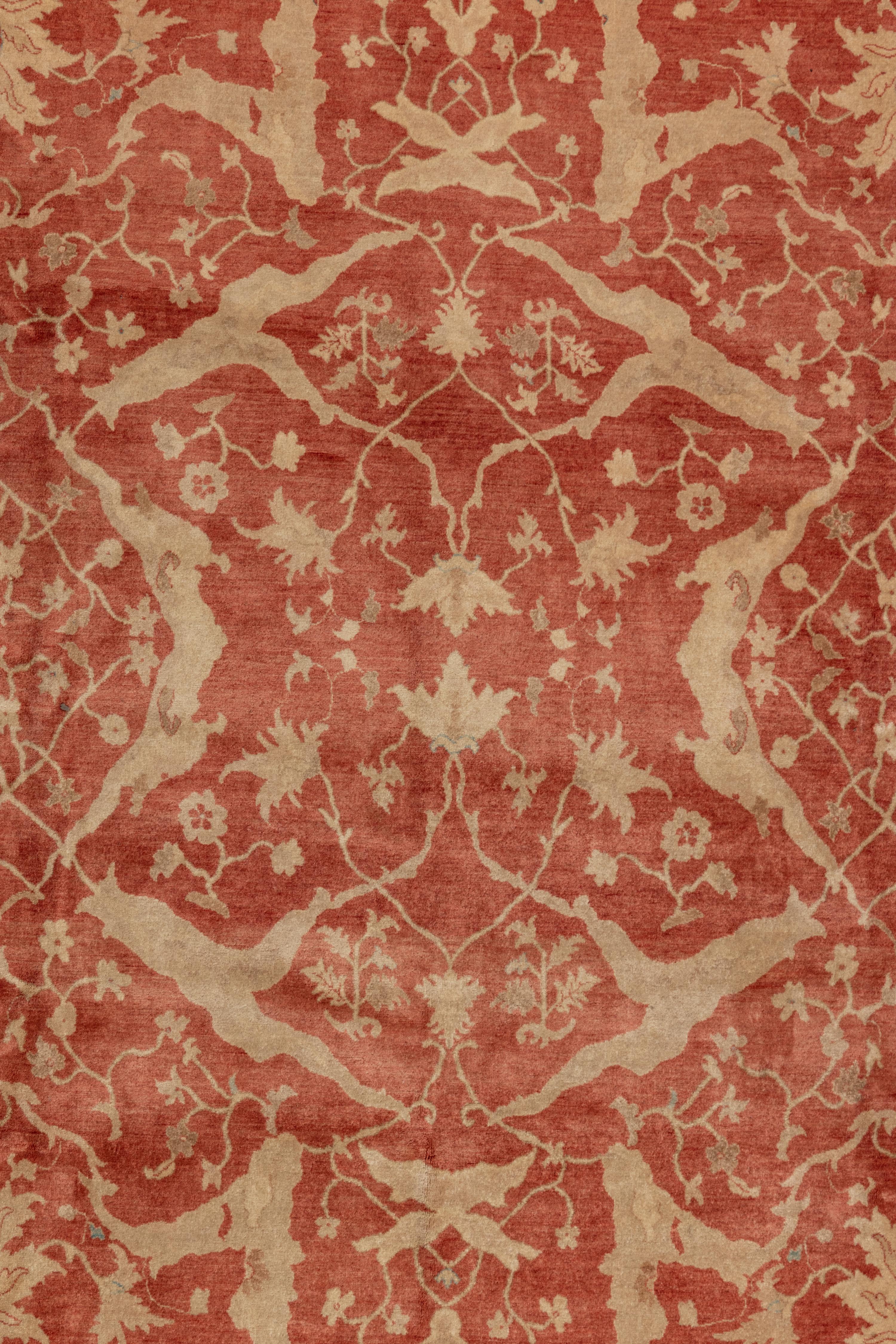 An Indo-Tabriz Wool Rug