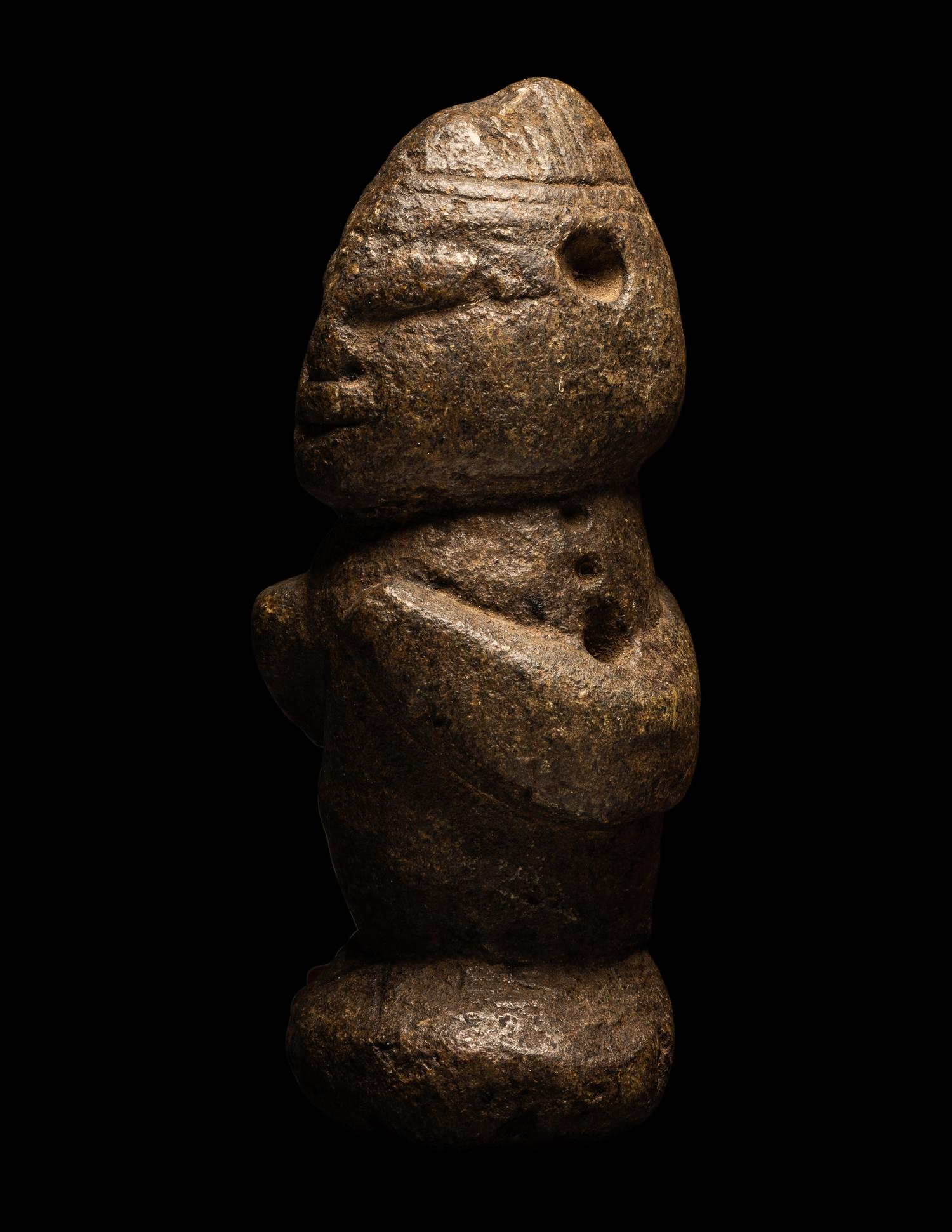 A Kissi Stone Male Figure
