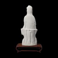 A Chinese Blanc de Chine Porcelain Figure of Guanyin, Late Qing-Republic Period 清末-民国 德化白瓷观音