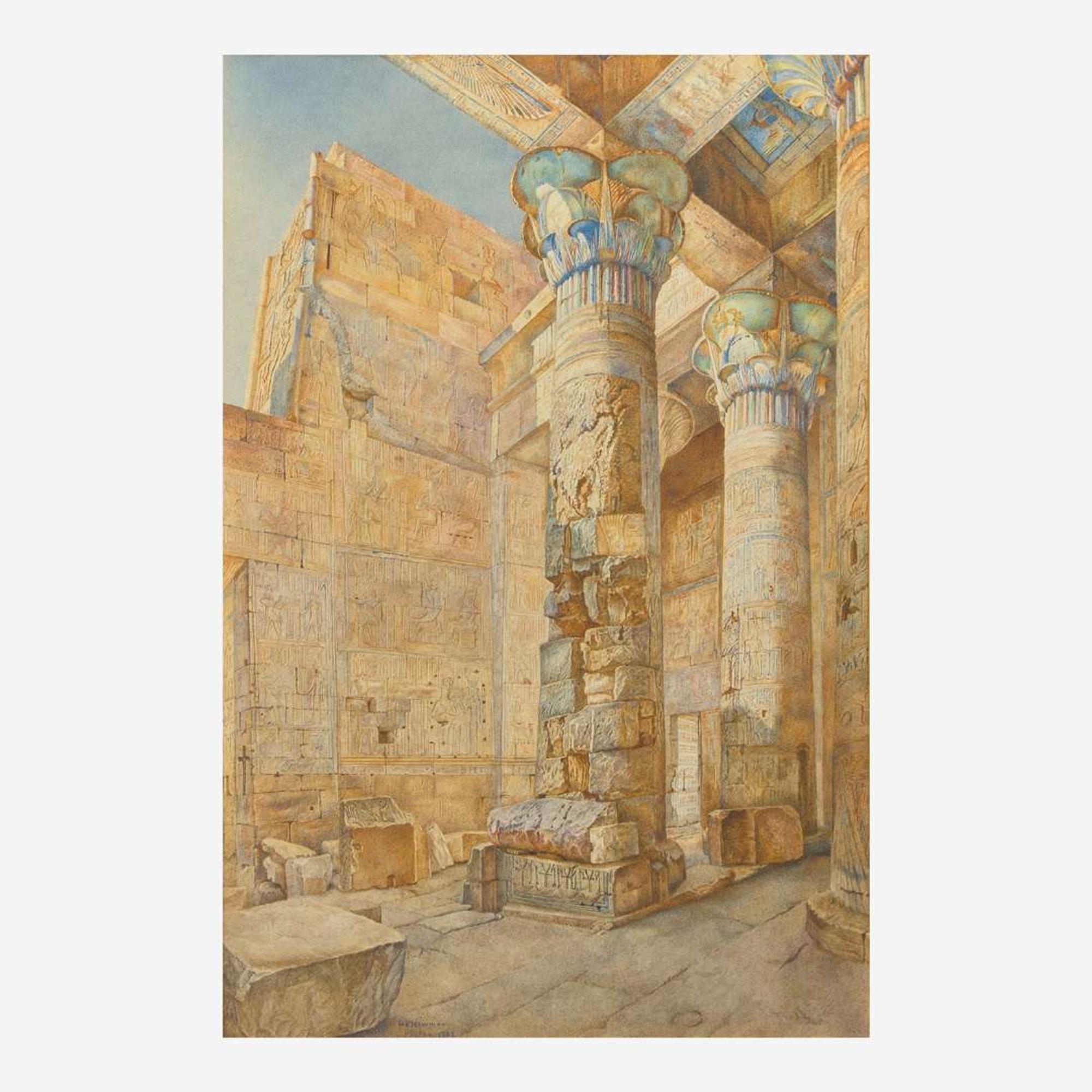 Henry Roderick Newman (American, 1833-1918) Ruins of the Temple of Isis, Philae