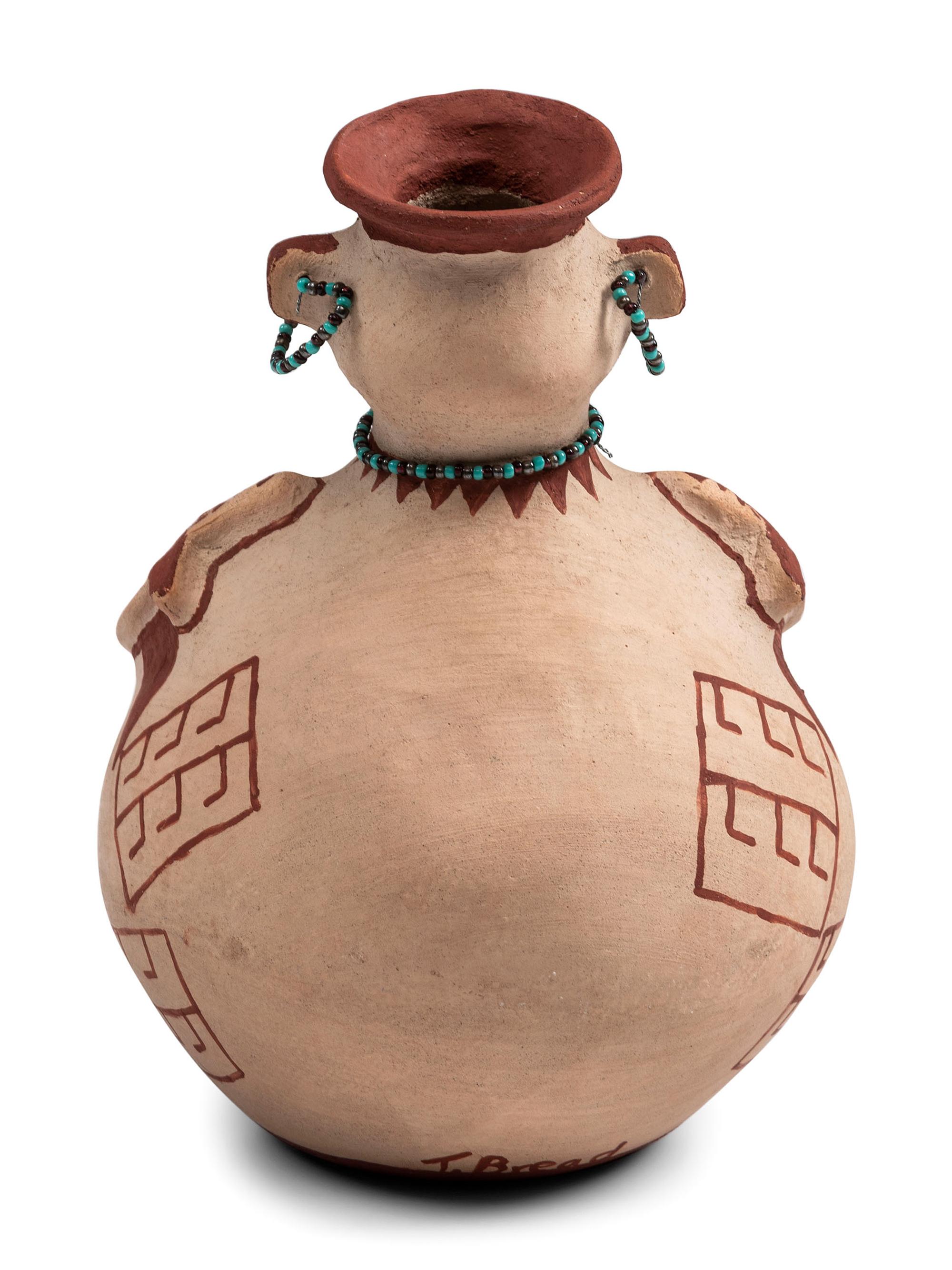 Figural Pottery Vase