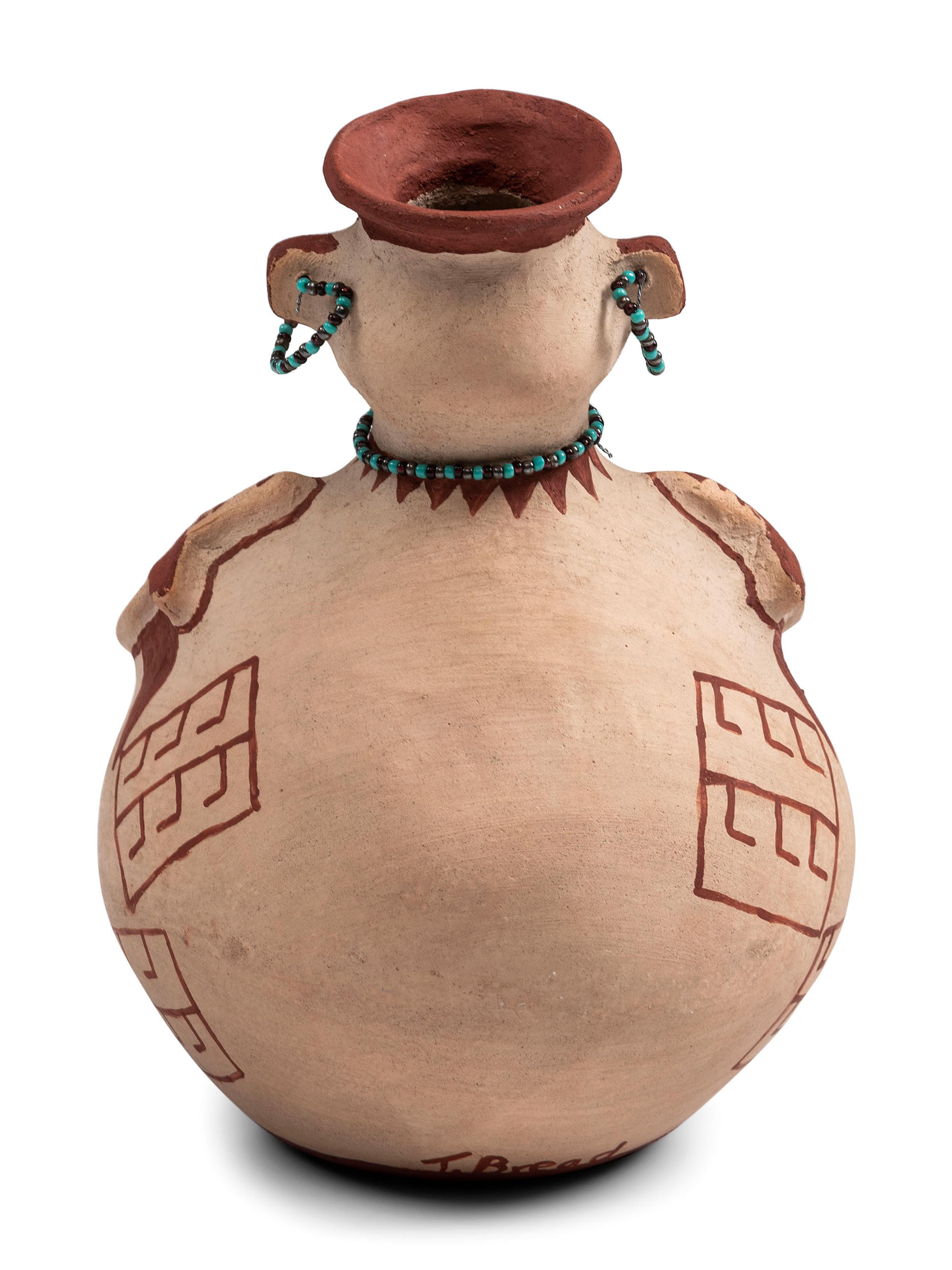 Figural Pottery Vase