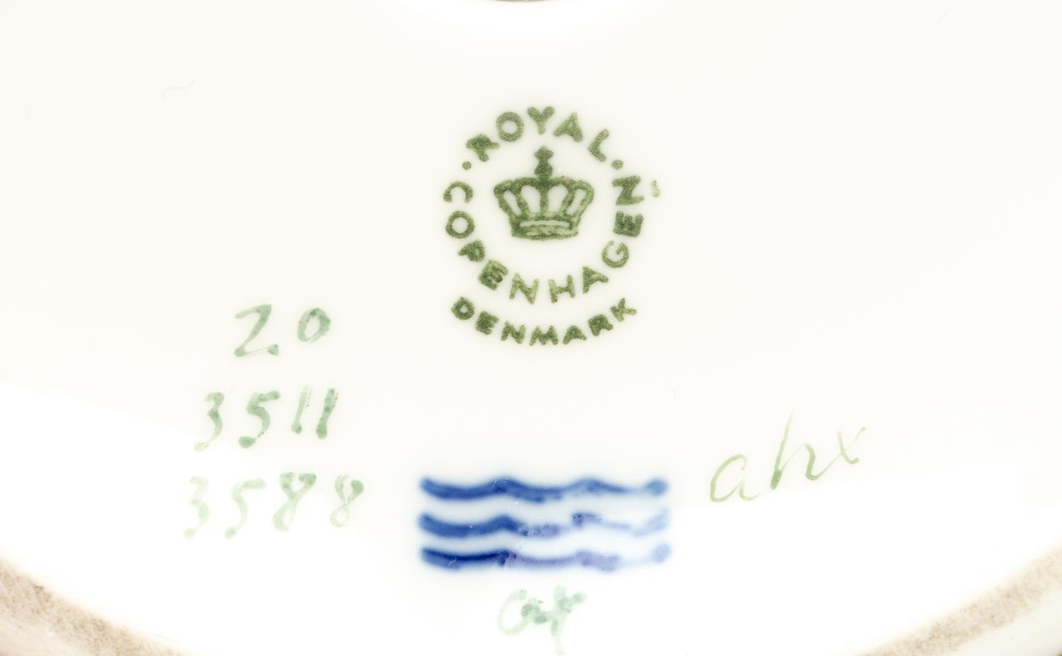A Royal Copenhagen Flora Danica Porcelain Tazza