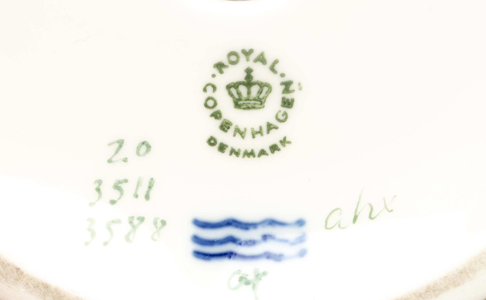 A Royal Copenhagen Flora Danica Porcelain Tazza