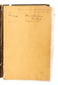 [CIVIL WAR] -- [RECONSTRUCTION]. Autograph album containing signatures of politicians in the 39th Congress and military officers collected by Mrs. Josephine Lee Darling, wife of New York Congressman William A. Darling.