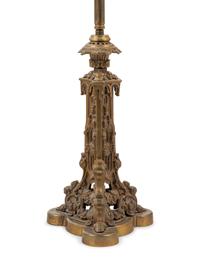 A Neoclassical Gilt Bronze Table Lamp