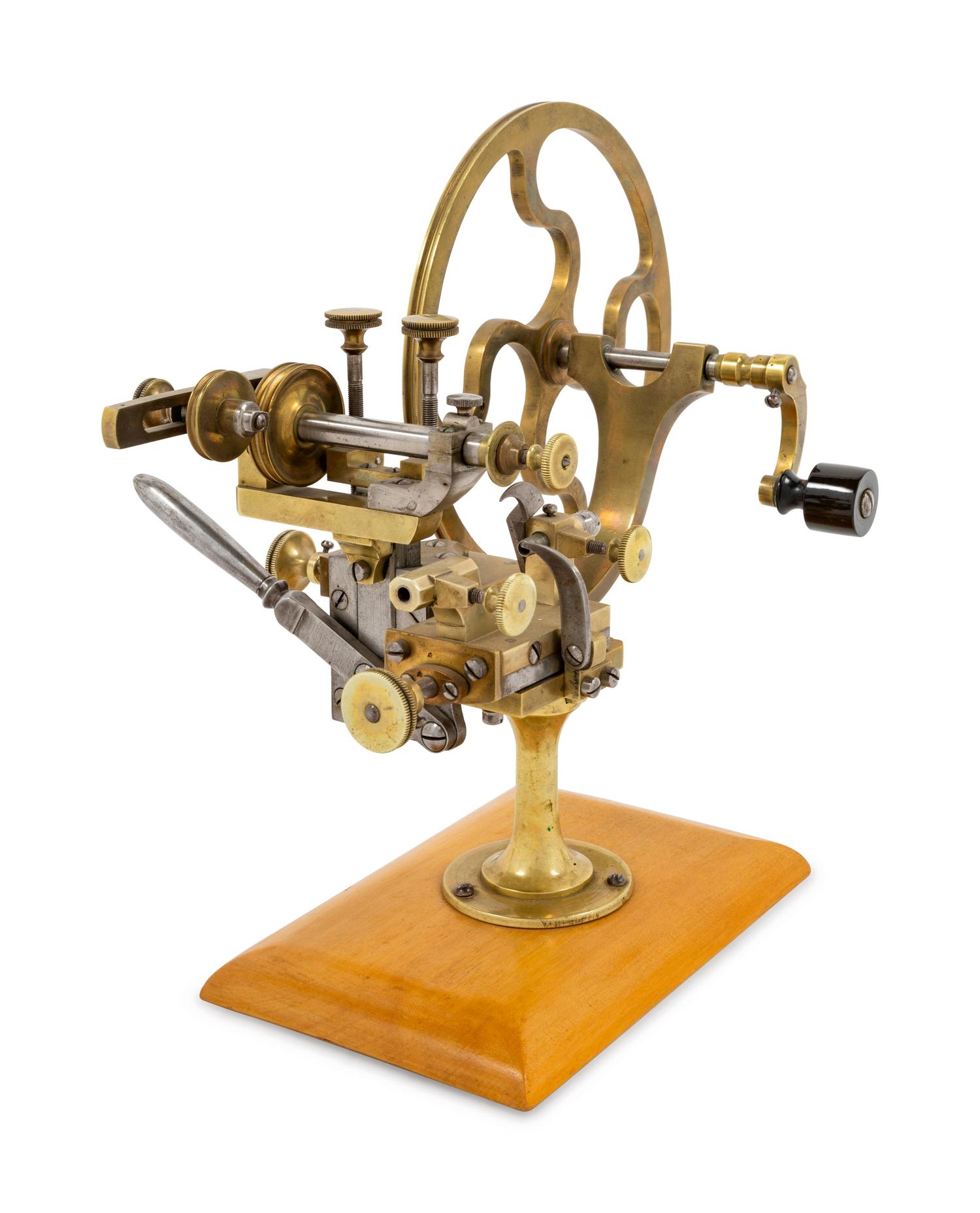 A Brass and Steel Watch Maker's Rounding Up Tool — Late 19th/Early 20th Century