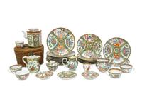 An Assembled Group of Rose Medallion Porcelain Tableware