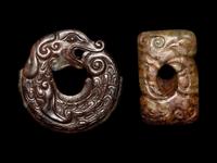 Two Chinese Archaistic Jade Pendants