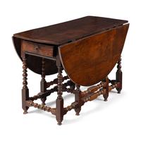 An English Oak Dropleaf Table