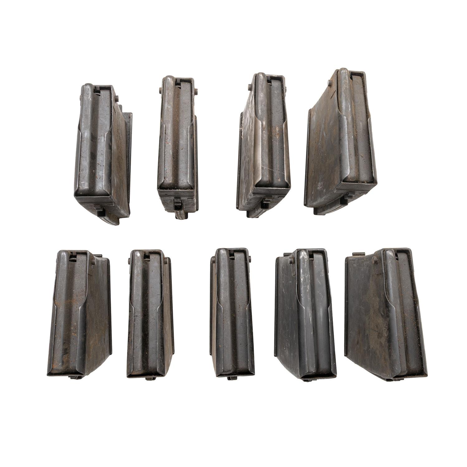 Lot of (9) Solothurn Magazines for the S18-100 and S18-154 20mm Anti-Tank Rifles