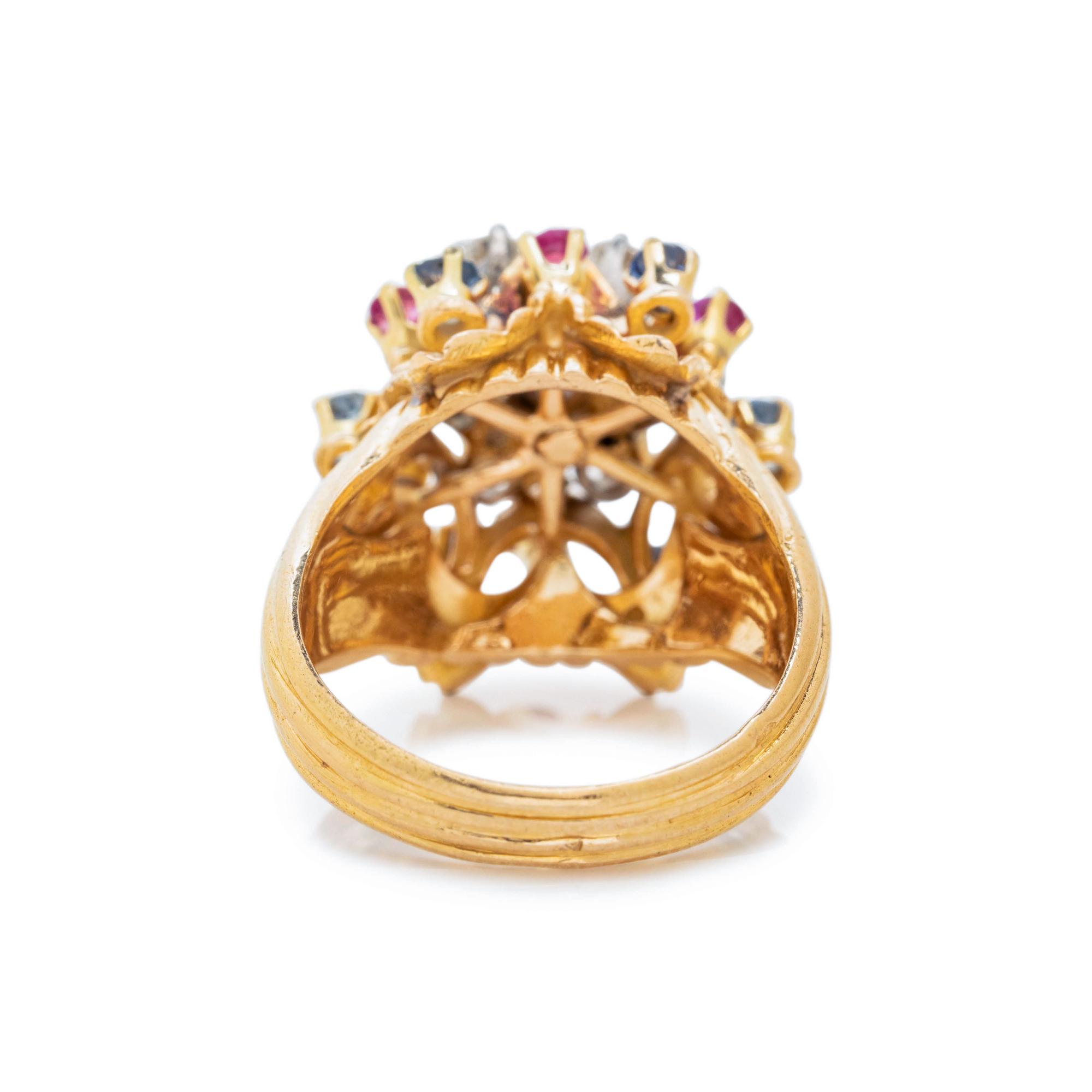 DIAMOND AND MULTIGEM RING