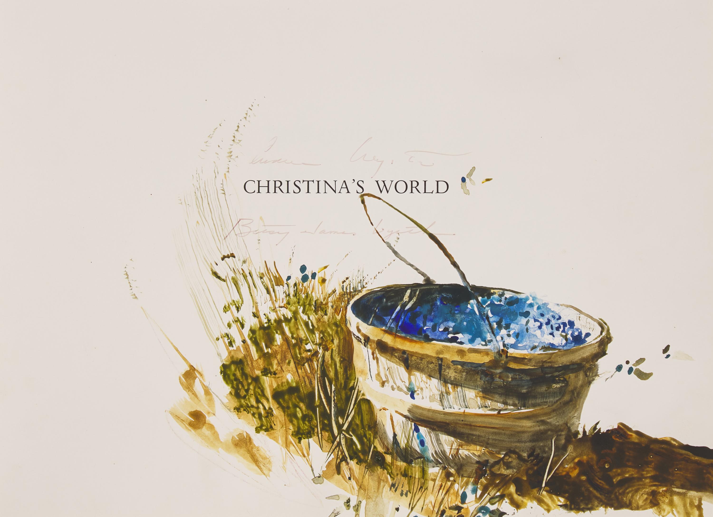 Andrew Wyeth (American, 1917-2009) — Bushel of Blueberries (from Christina's World: Paintings and Prestudies of Andrew Wyeth ), 1982