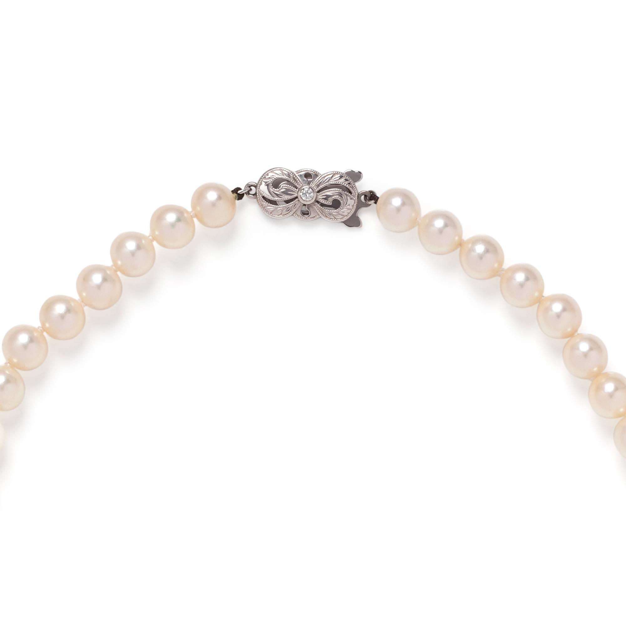 MIKIMOTO, CULTURED PEARL NECKLACE