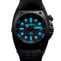 Bell & Ross, Black Carbon and Stainless Steel Ref. BR02-20-S 'Marine' Wristwatch