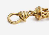 A 14K Yellow Gold Knot Link Necklace